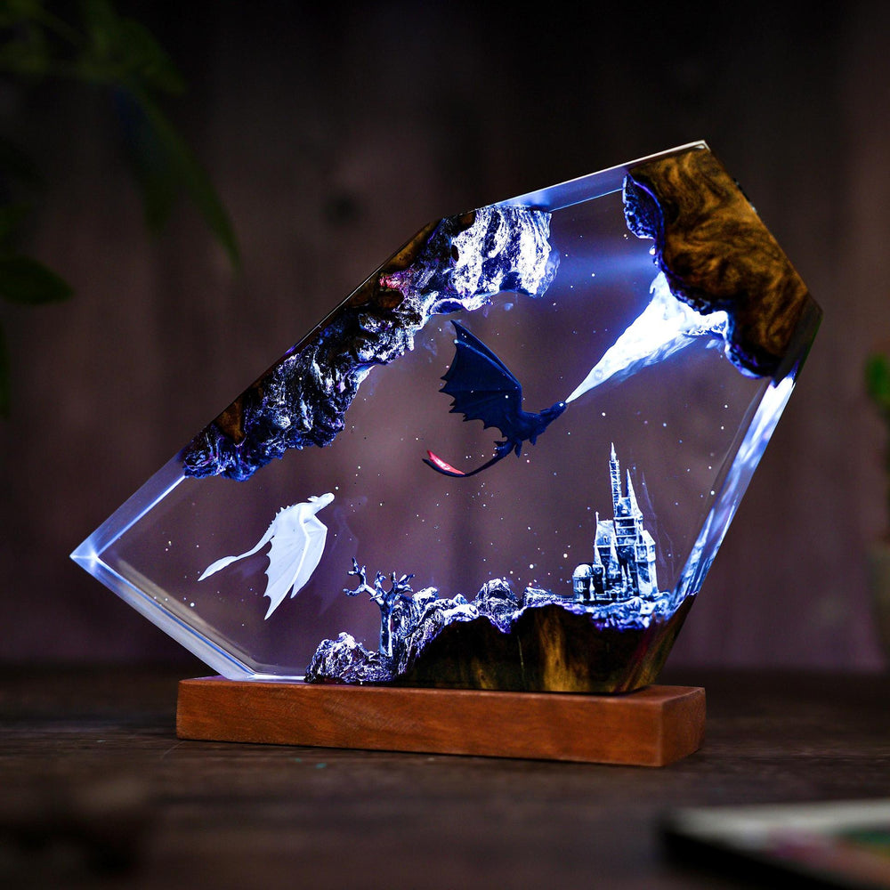 Lumio Enchanted Dragon Castle Lamp