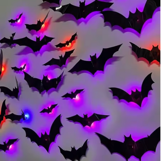 LED bat wall décor